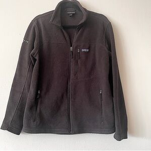 Patagonia Synchilla Jacket full zip black fleece jacket size medium